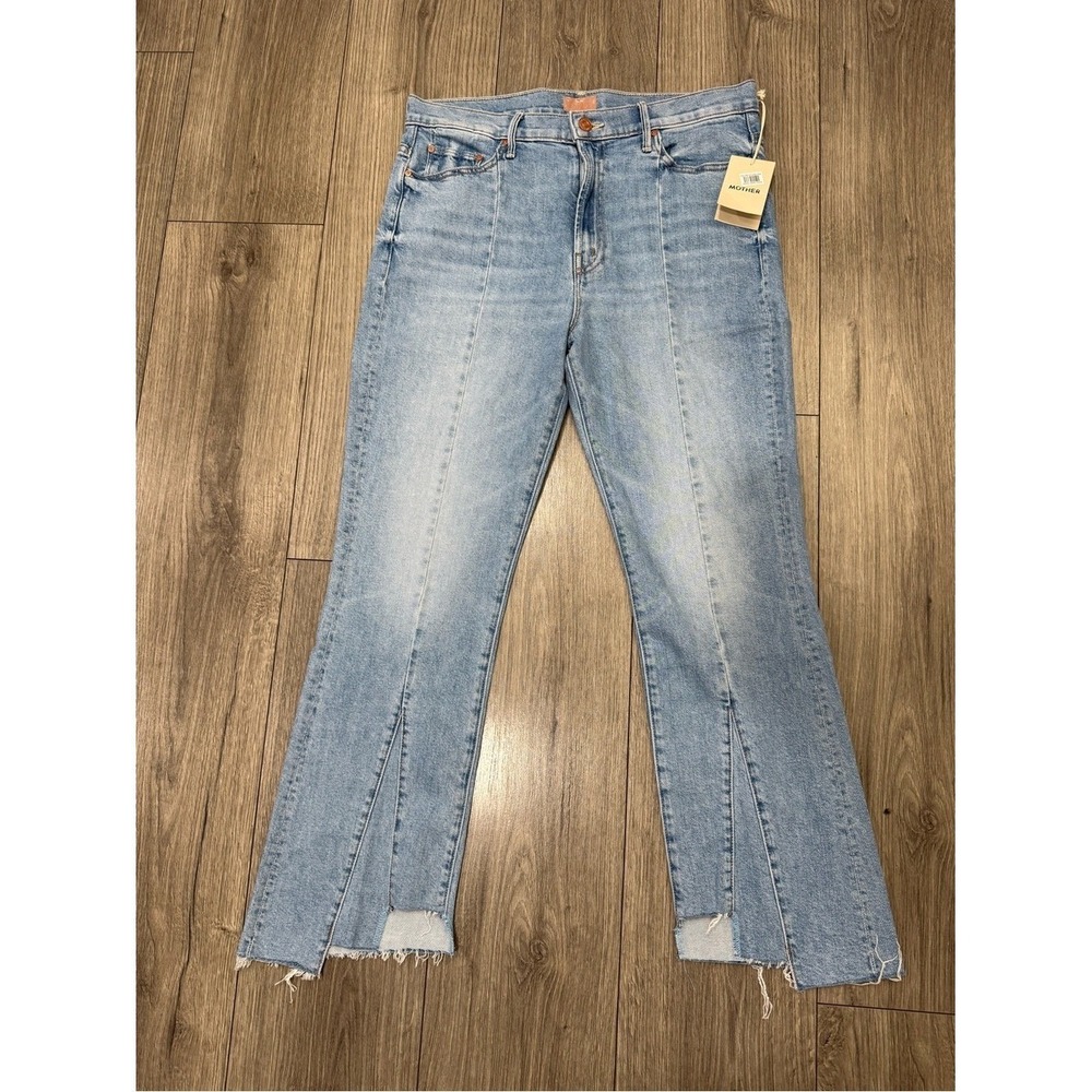 NWT MOTHER THE INSIDER CROP POINTY FRAY in Let's Get‎ It Together Sz 33